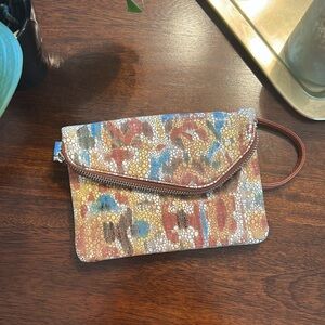 HOBO Daria snakeskin .silver hardware Orange interior .perfect shape
